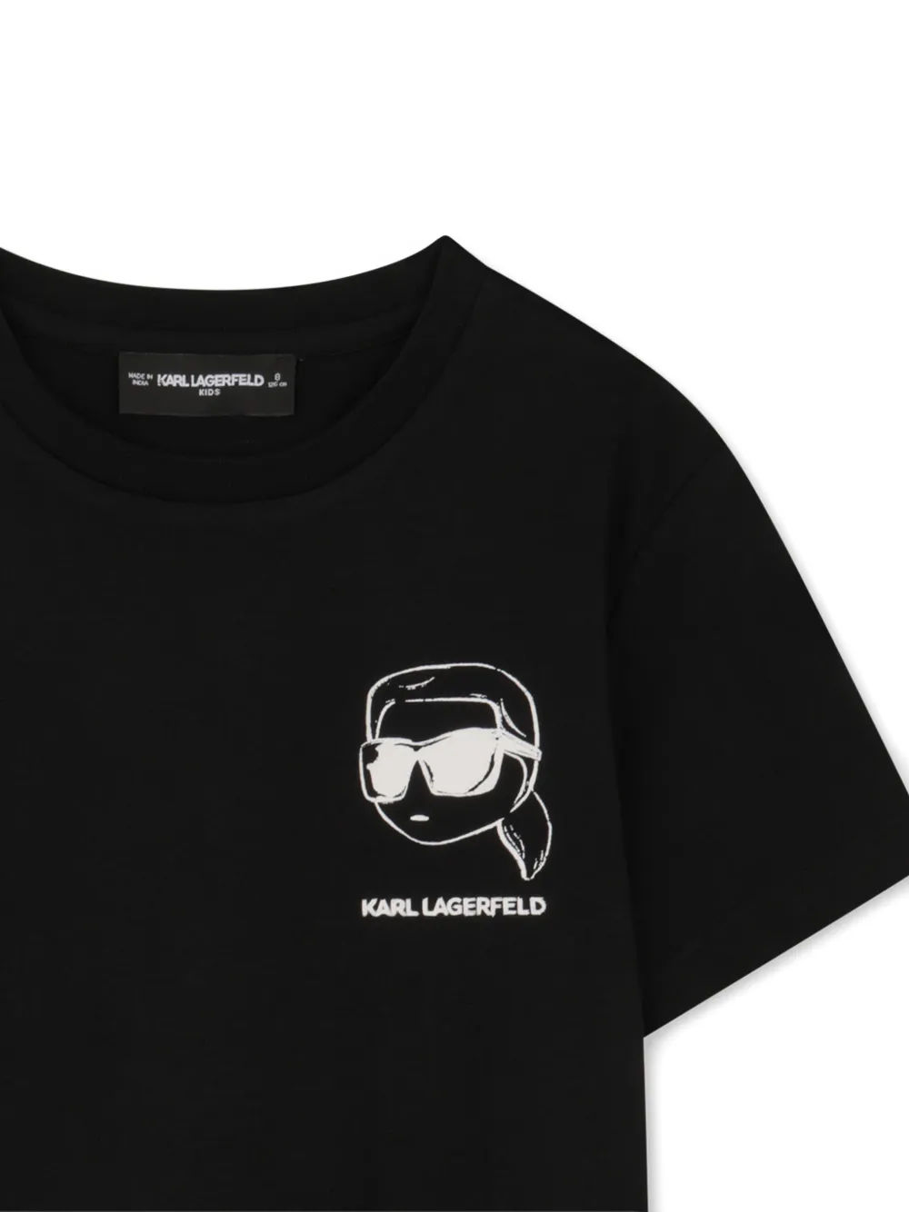 Karl Lagerfeld Kids T-shirt met print Zwart