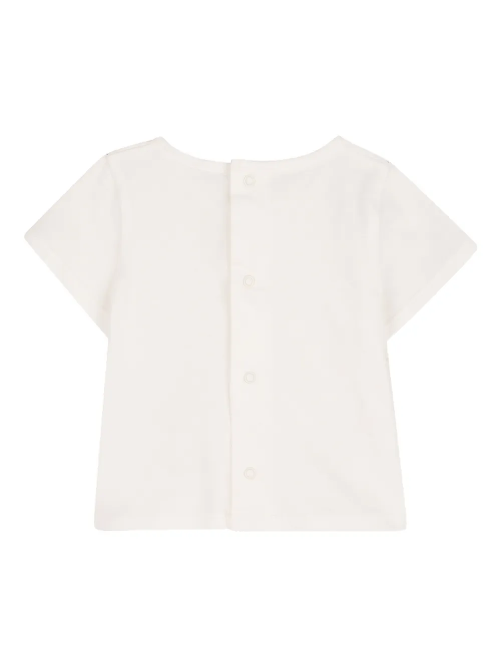 Chloé Kids Body met bloemenprint en ruches Wit