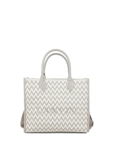 Lanvin Enfant zigzag embroidered tote bag