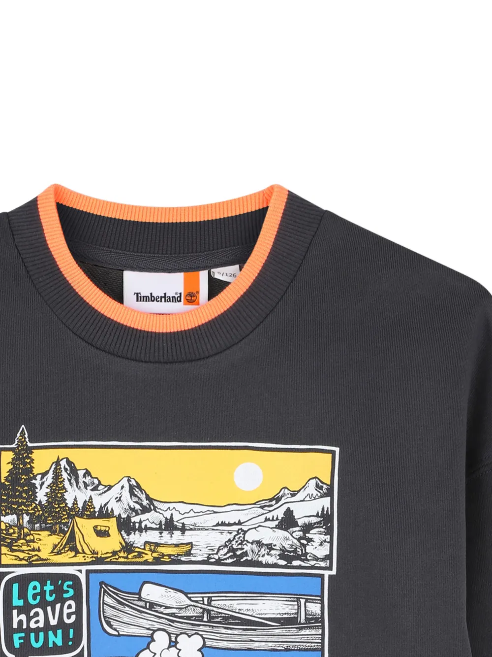 Timberland Kids Sweater met grafische print Grijs