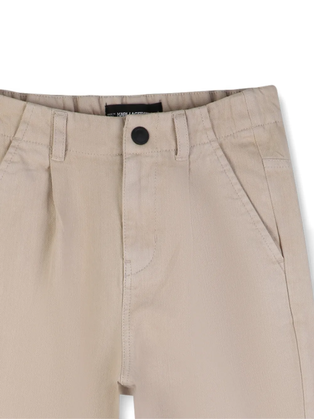 Karl Lagerfeld Kids Broek met logodetail Beige