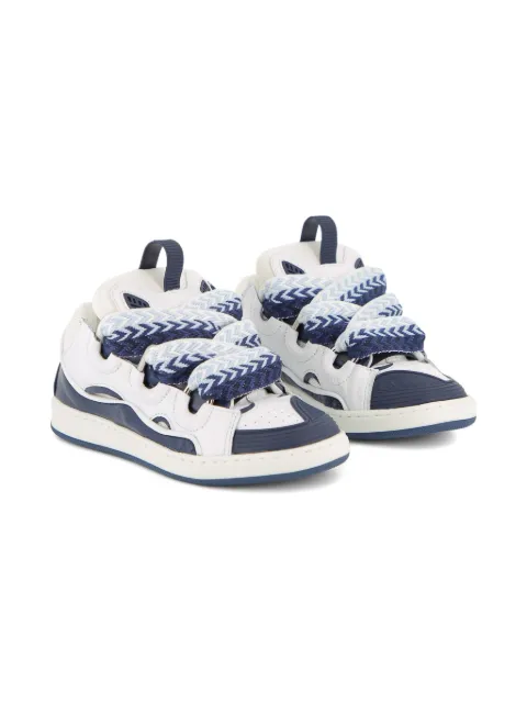 Lanvin Enfant cut-out lace-up sneakers