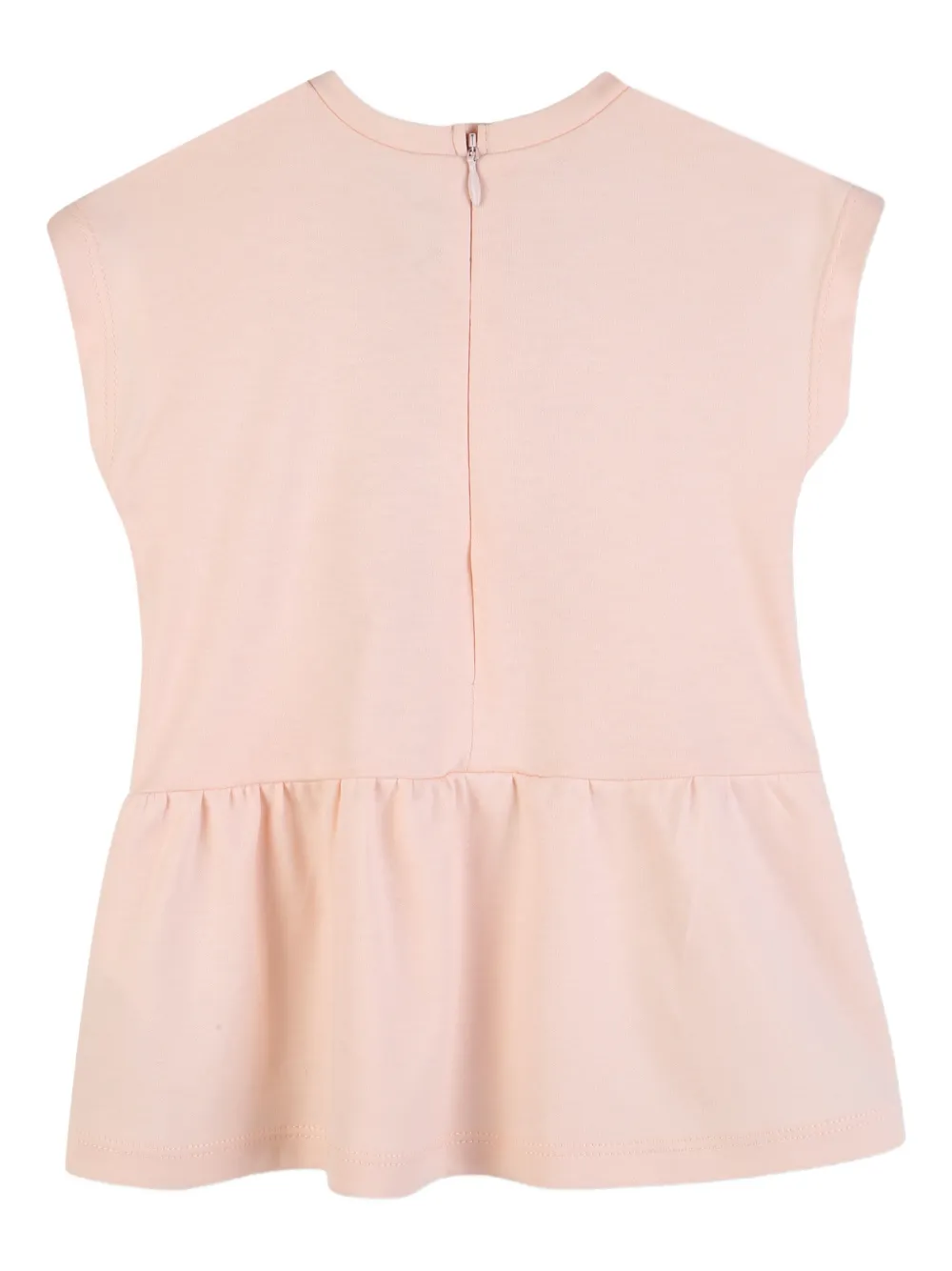 Chloé Kids Jurk met geborduurd logo Roze