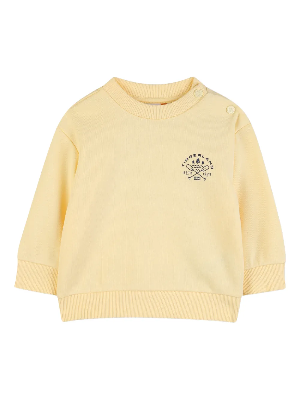 Timberland Kids graphic-print sweatshirt - Gelb