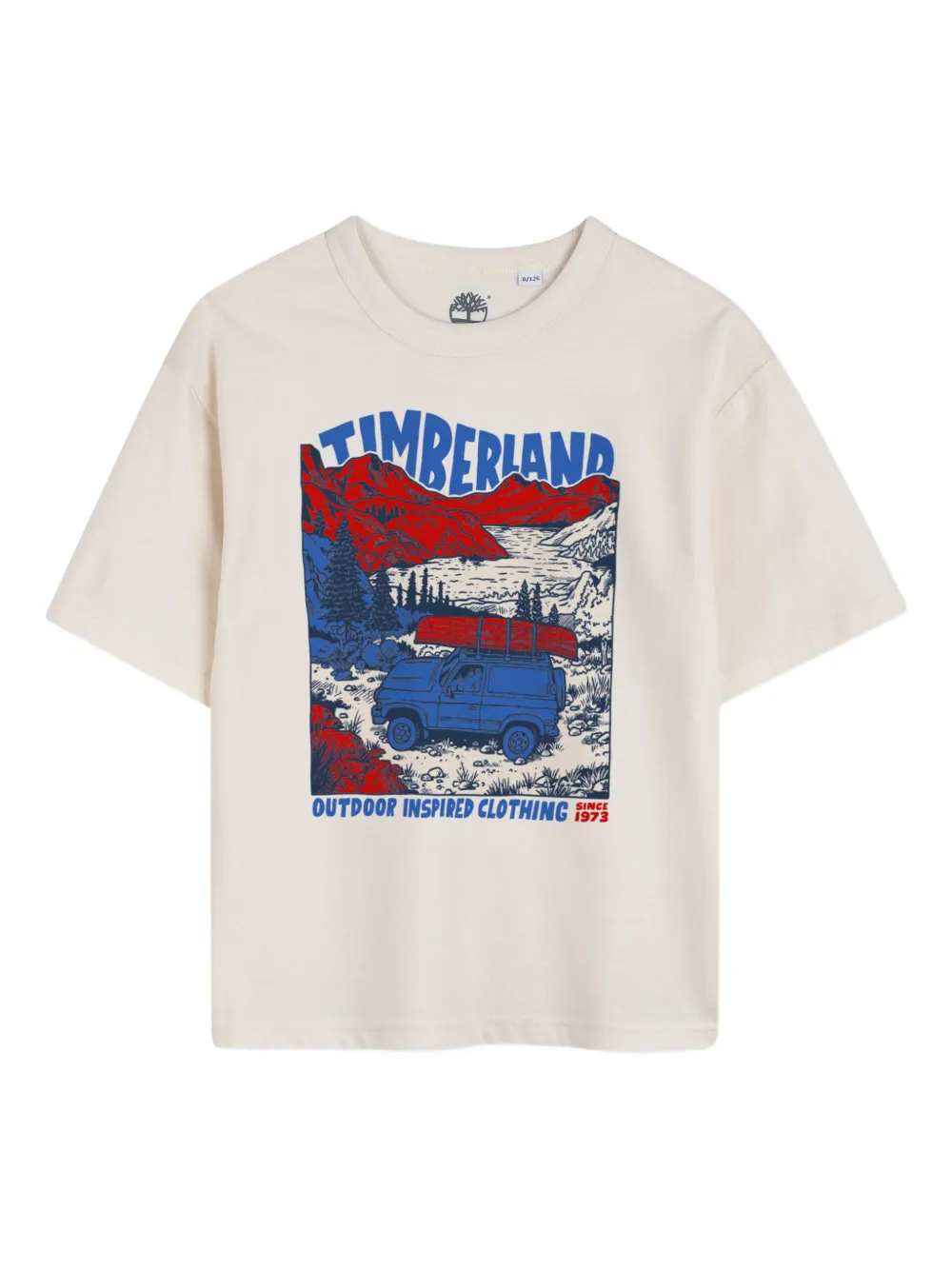 Timberland Kids graphic-print T-shirt - Toni neutri