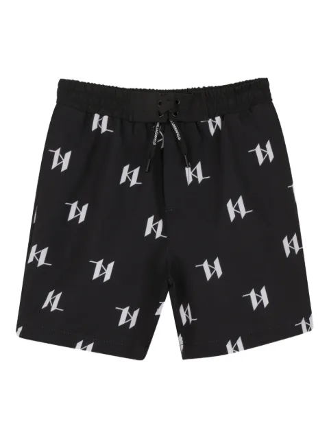 Karl Lagerfeld Kids logo-print swim shorts