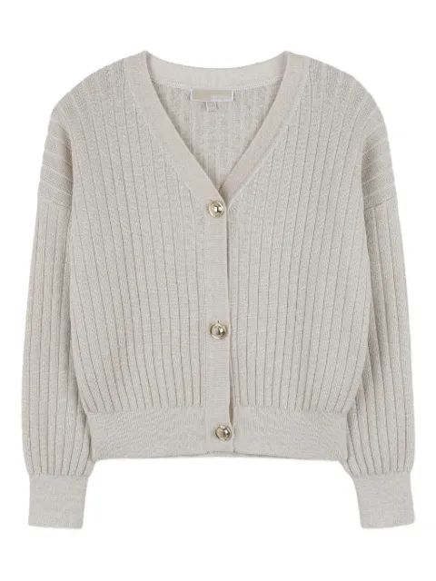 Michael Kors Kids ribbed button cardigan