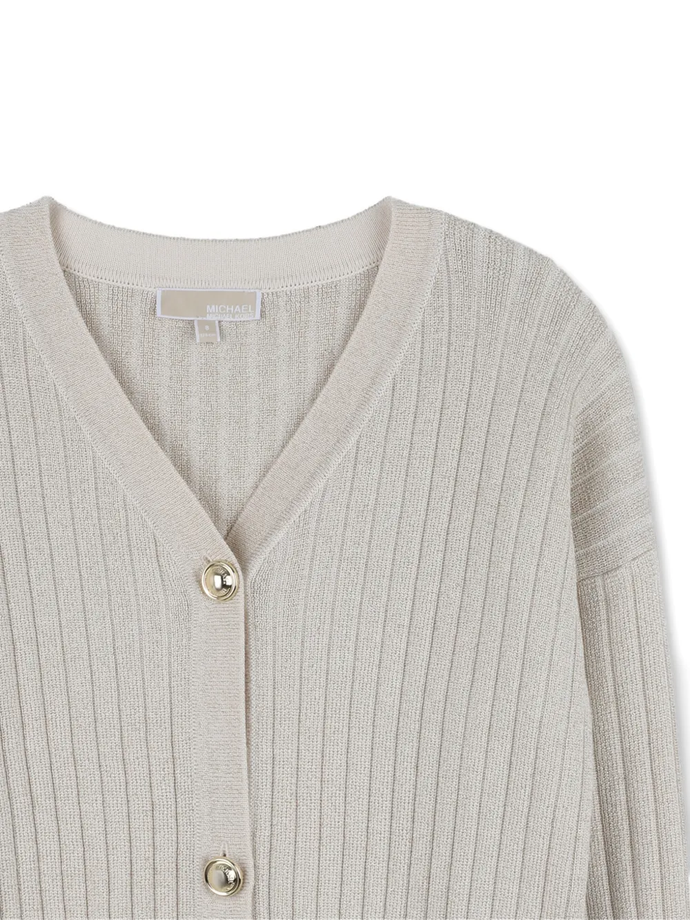 ribbed button cardigan