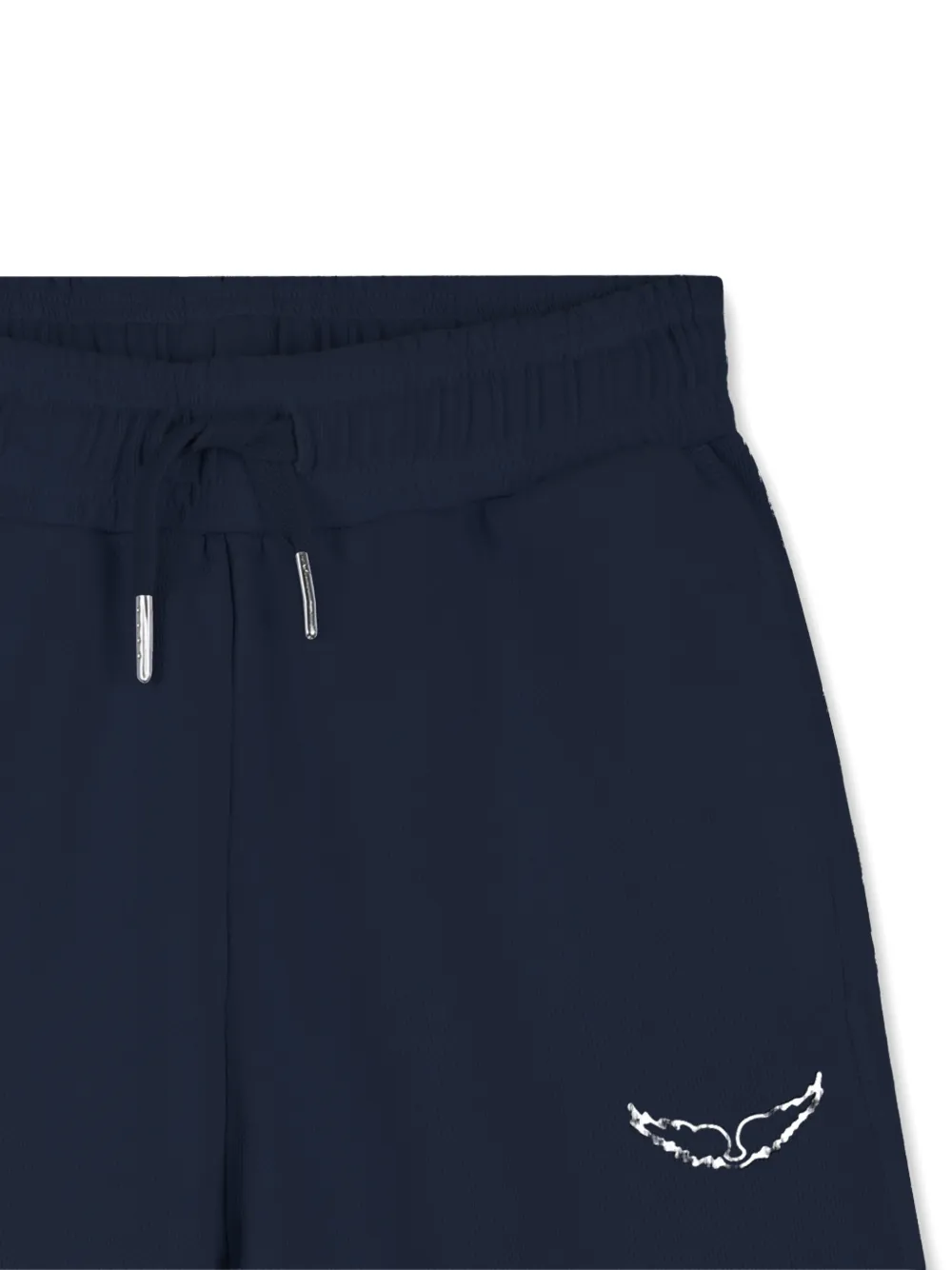 Zadig & Voltaire Kids Trainingsshorts met trekkoordtaille Blauw
