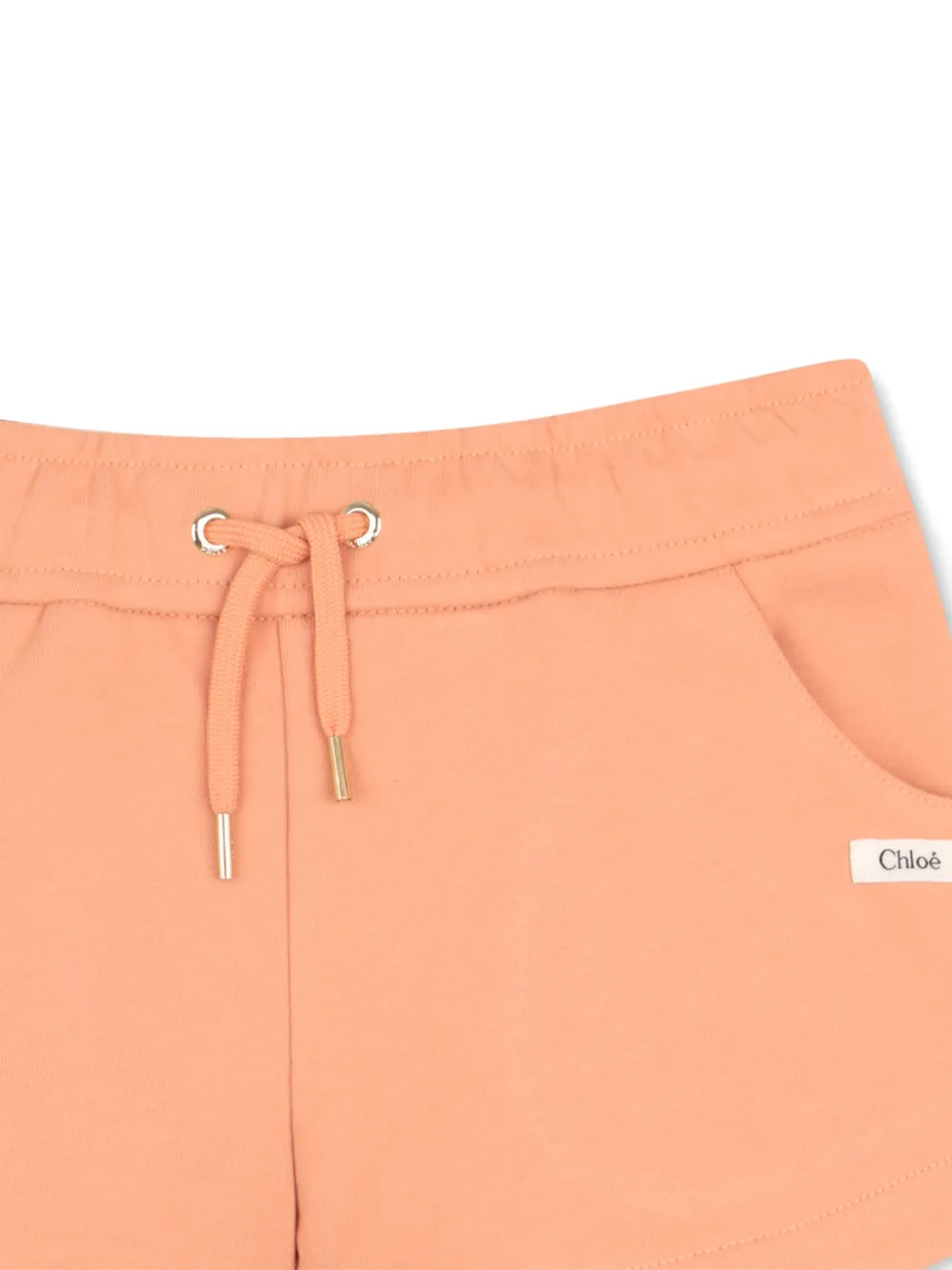  Chloé Kids Drawstring Shorts - Orange 