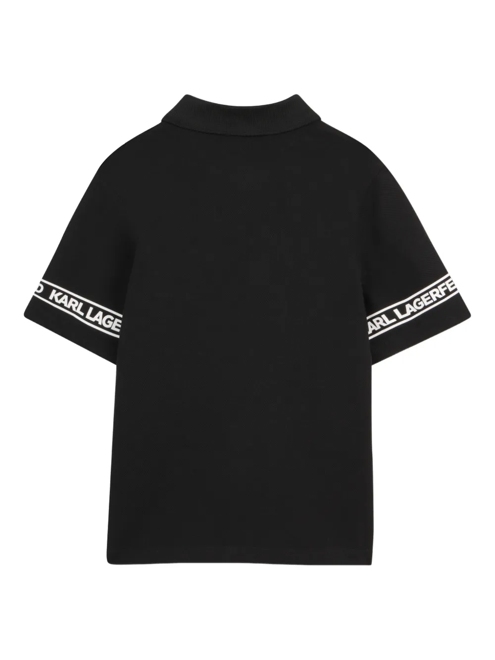  Karl Lagerfeld Kids Sleeve-print Top - Black 