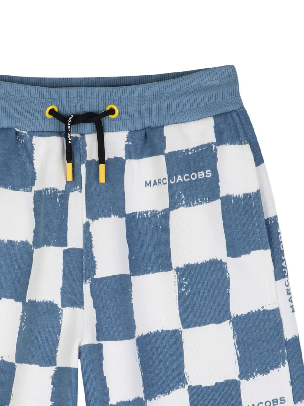  Marc Jacobs Kids Checkered Drawstring Shorts - Blue 