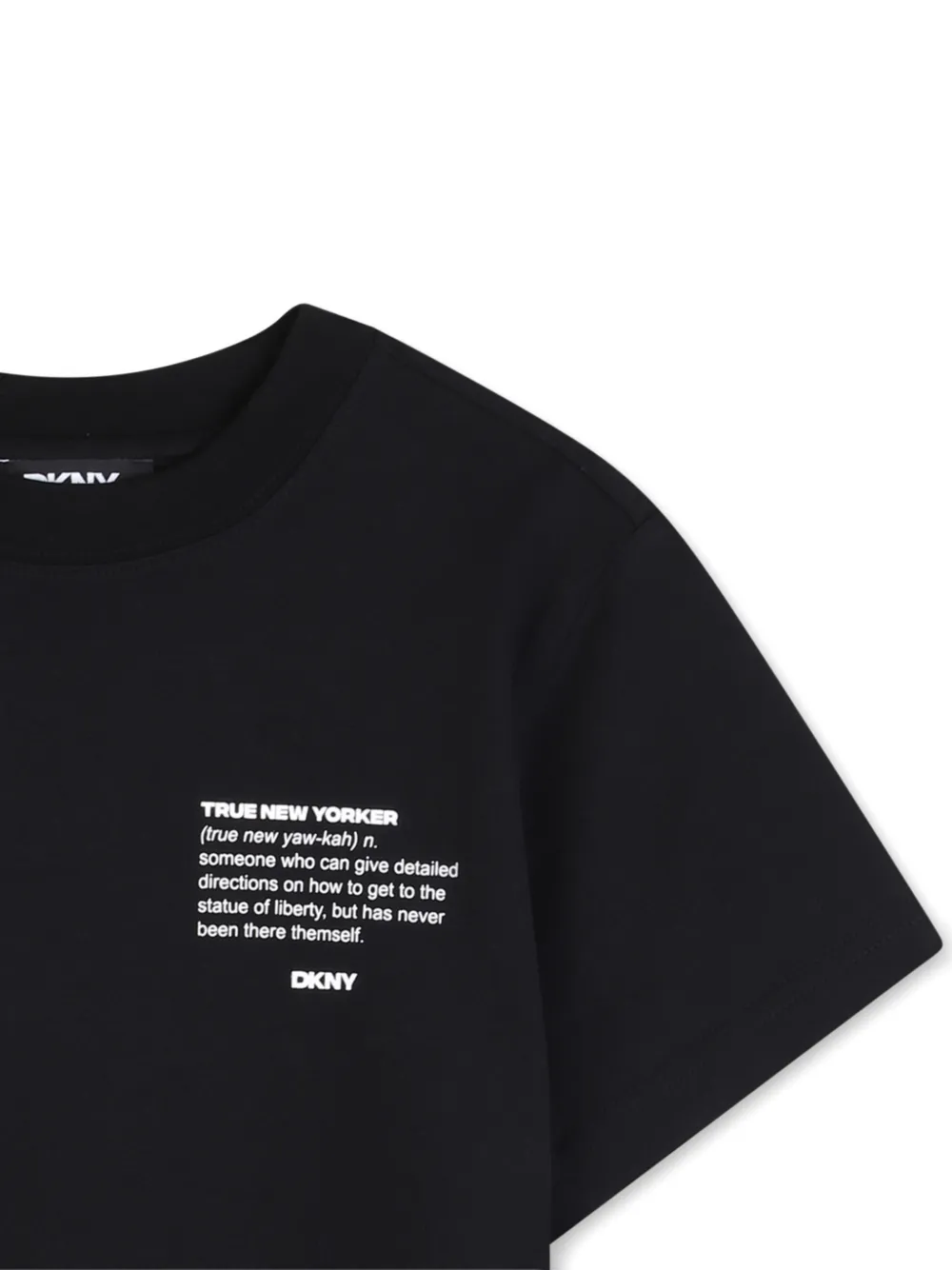 Dkny Kids T-shirt met ronde hals Zwart
