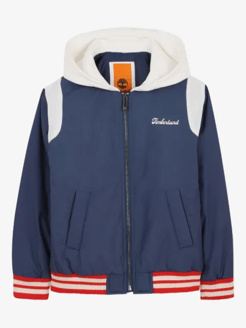 Timberland Kids  logo-print hooded jacket
