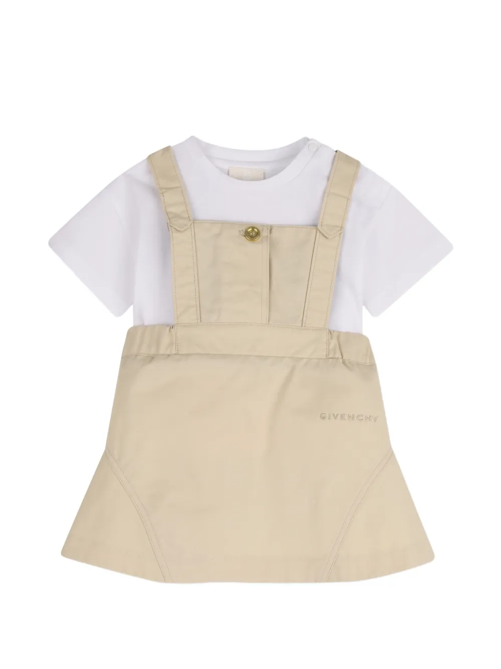 Givenchy Kids short-sleeve T-shirt and dress set - Toni neutri