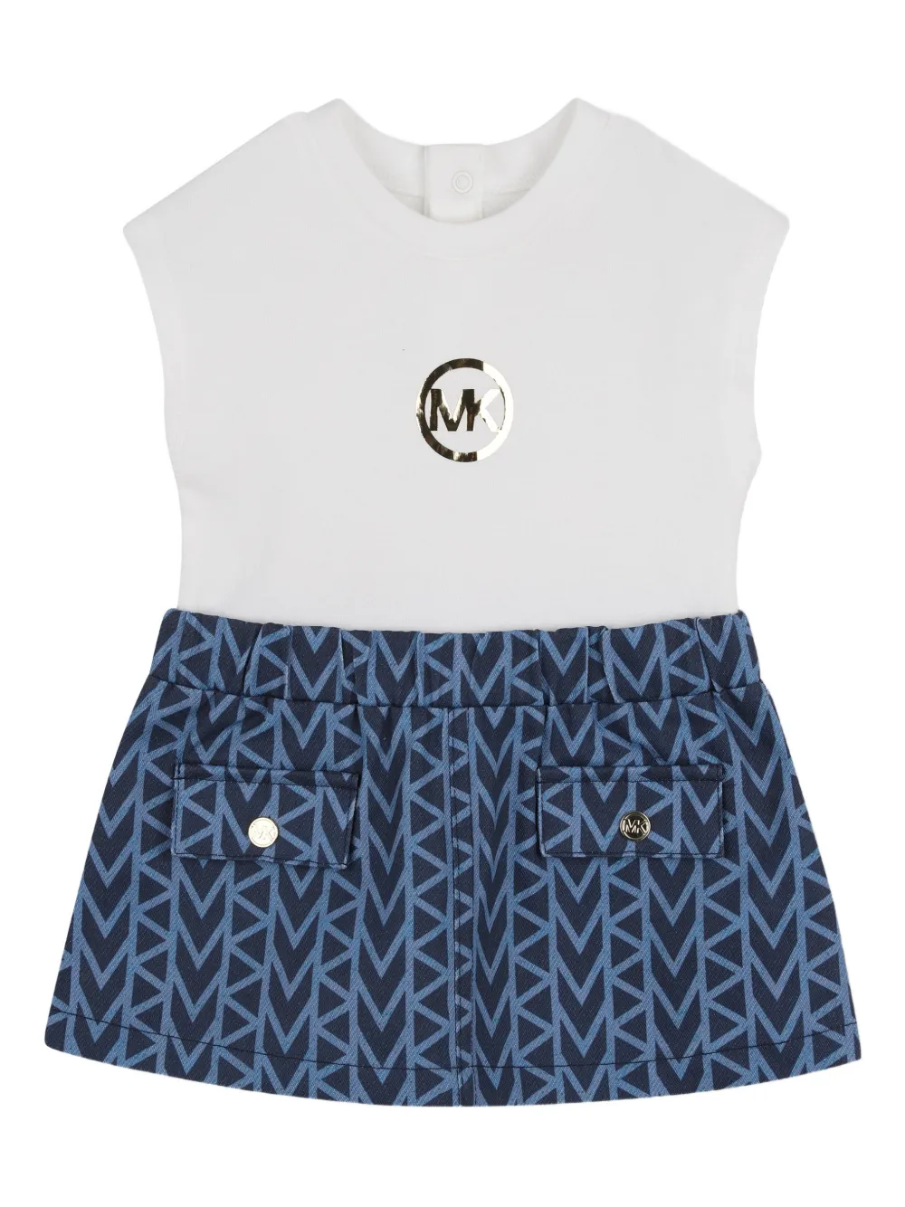 Michael Kors Kids graphic dress - White