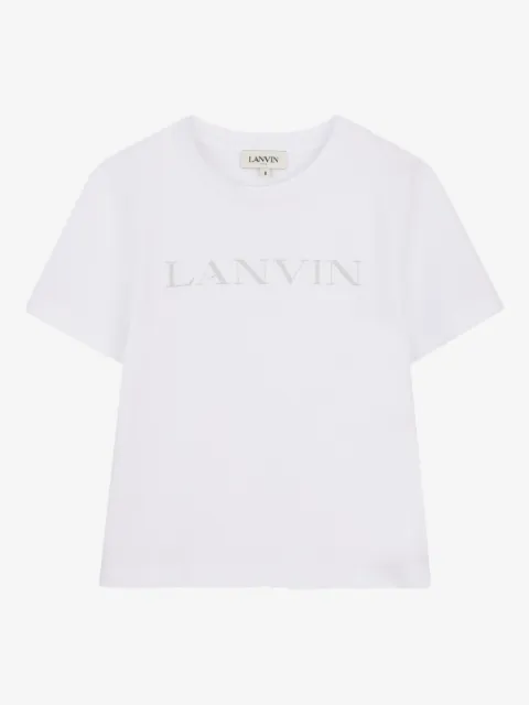 Lanvin Enfant playera con logo estampado