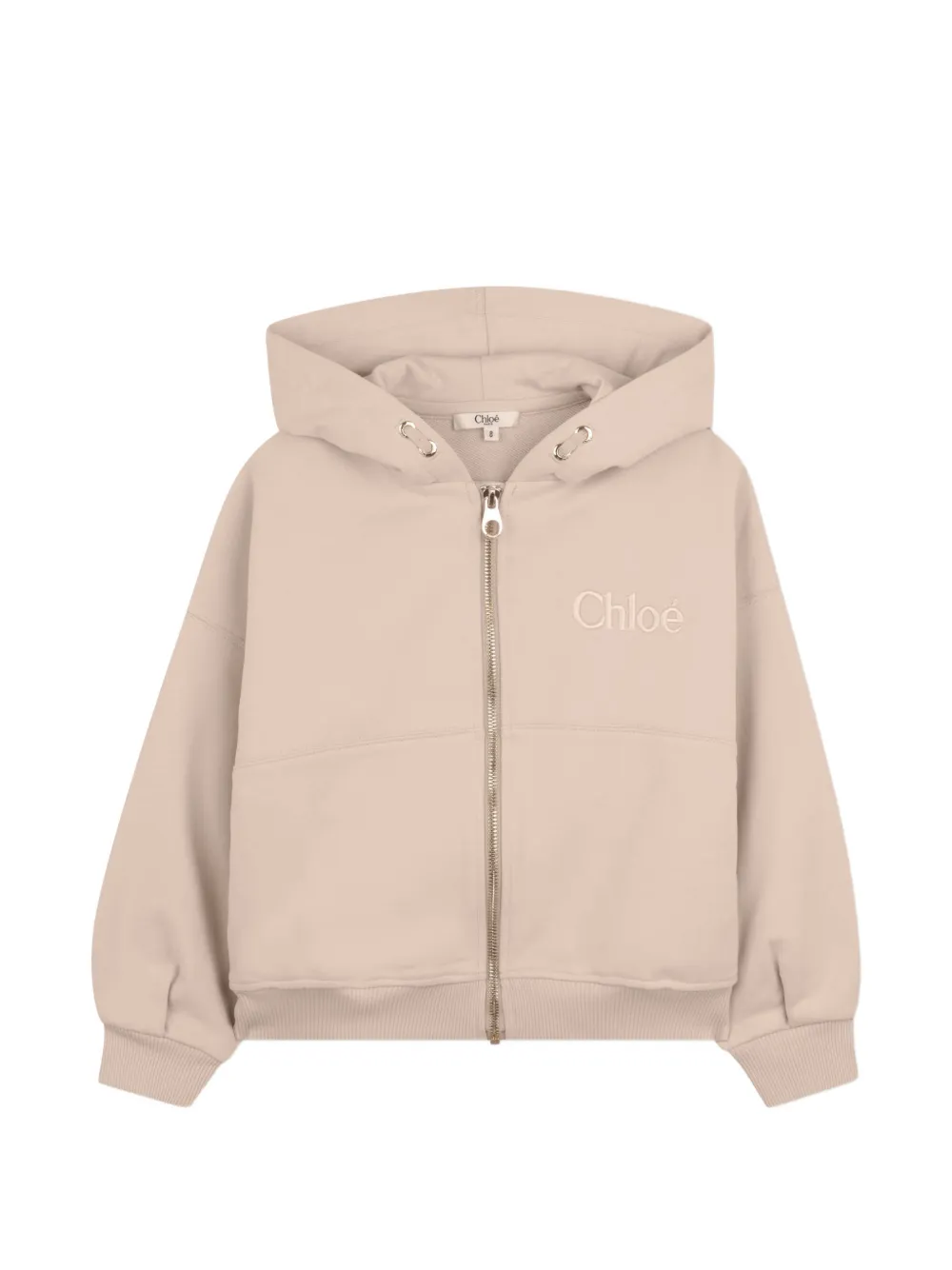 Chloé Kids zip-up hoodie - Neutrals