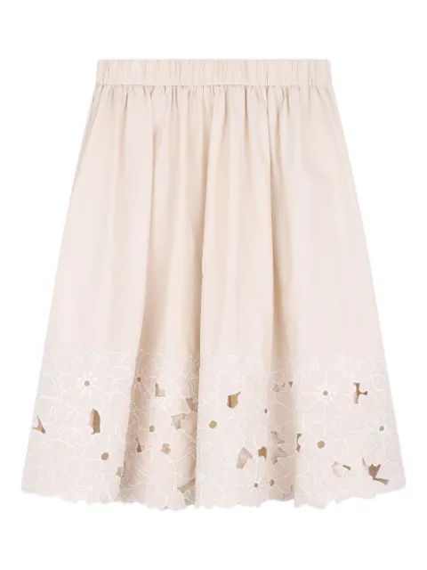 Chloé Kids floral eyelet skirt