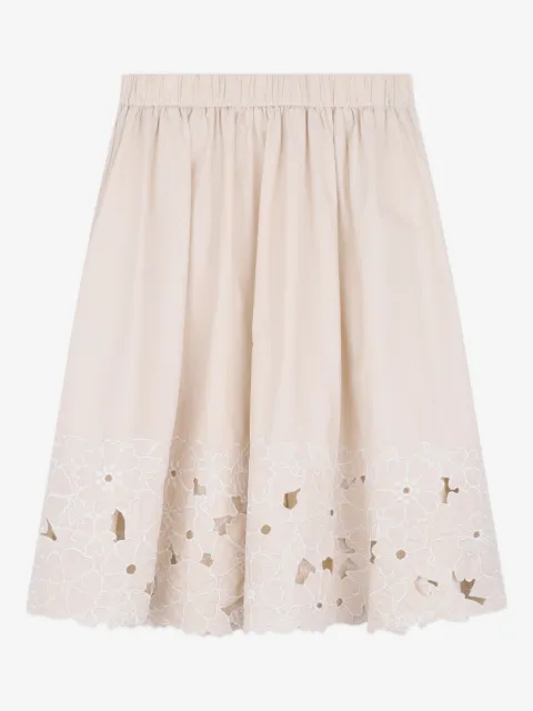 Chloé Kids تنورة بزينة حلقات وزهور