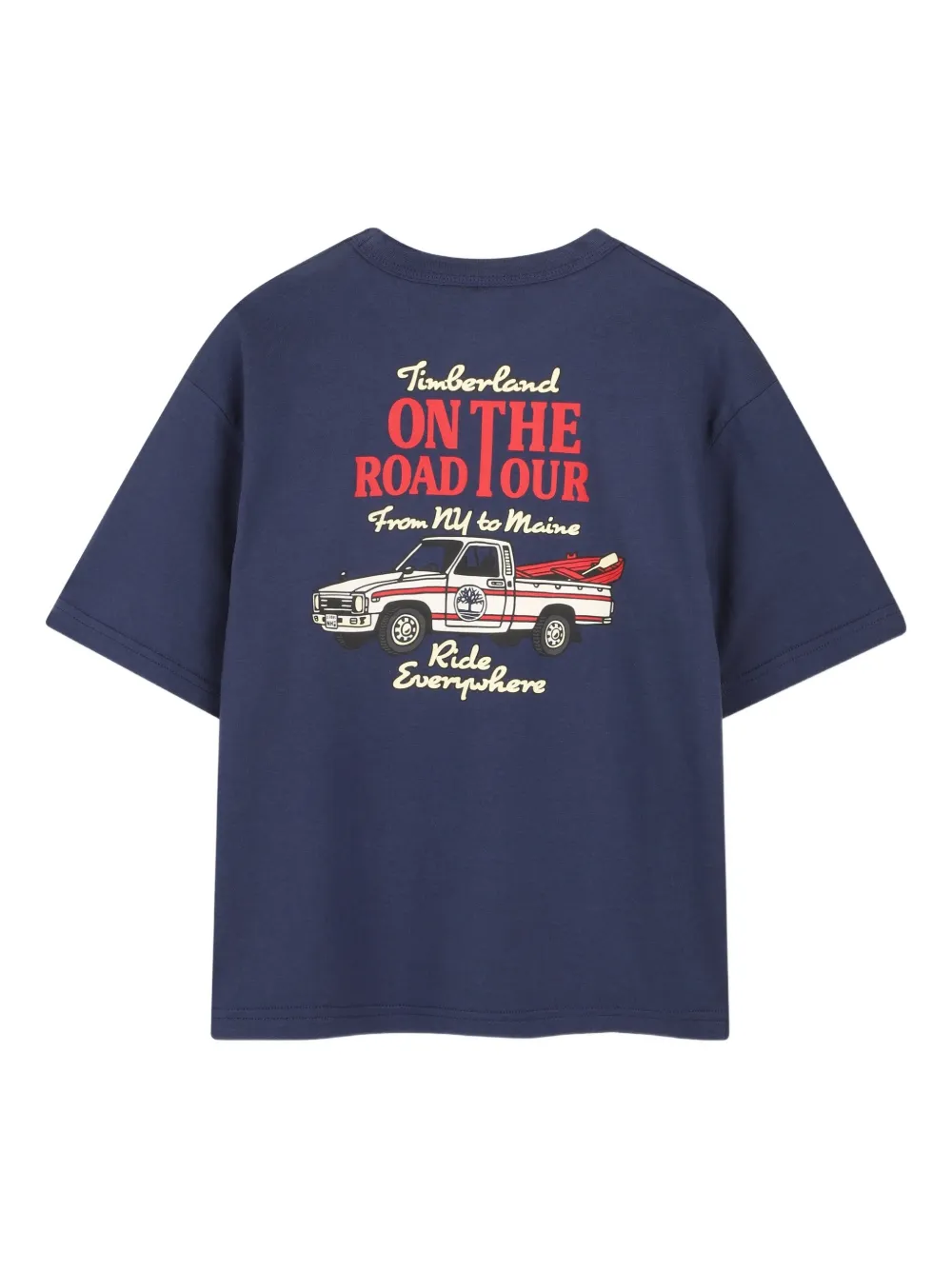 Timberland Kids Grafisch T-shirt Blauw