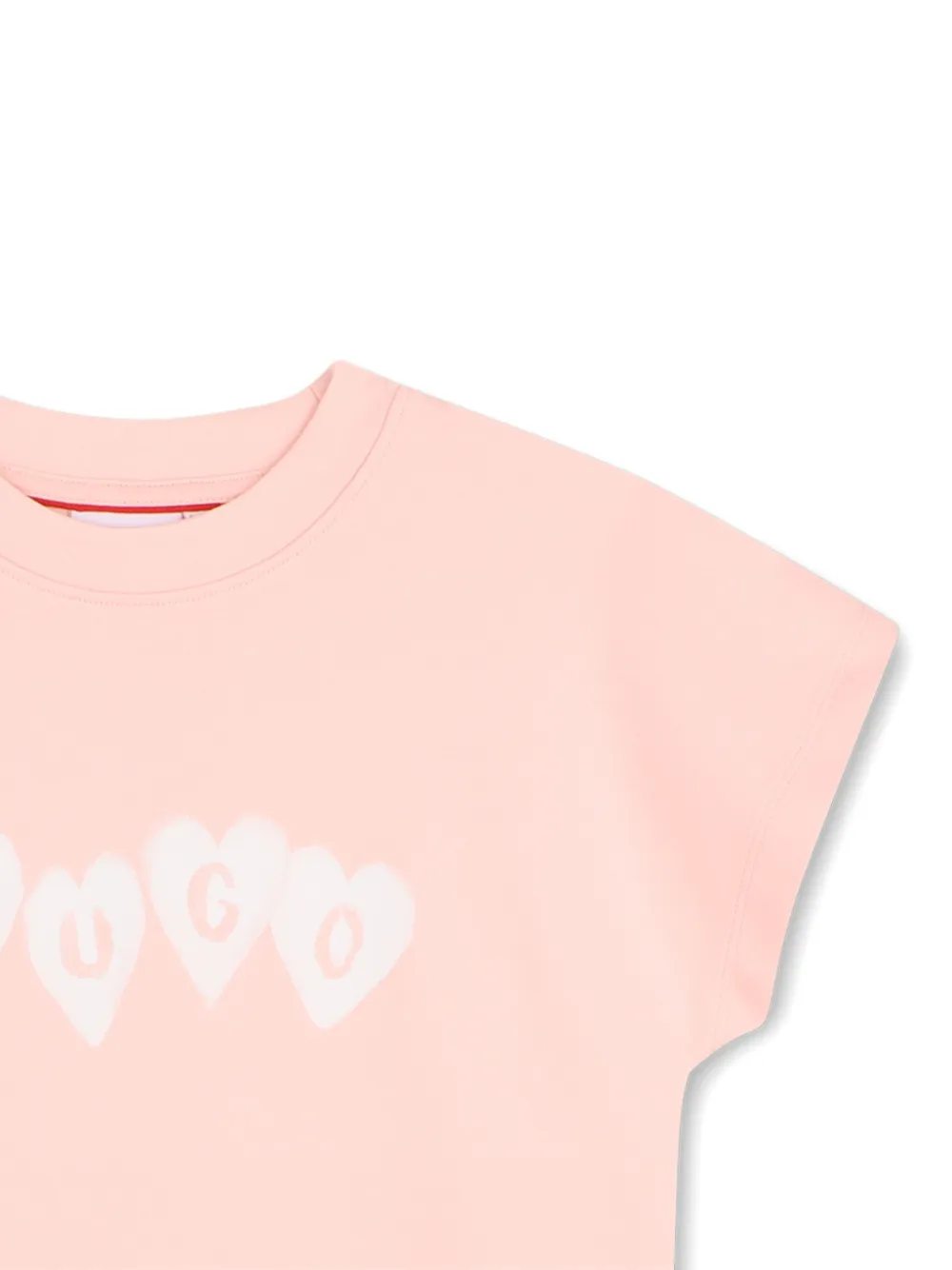  Hugo Kids Hearts-graphic Dress - Pink 
