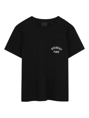 Givenchy Kids star-embroidered crew-neck T-shirt | Black | FARFETCH