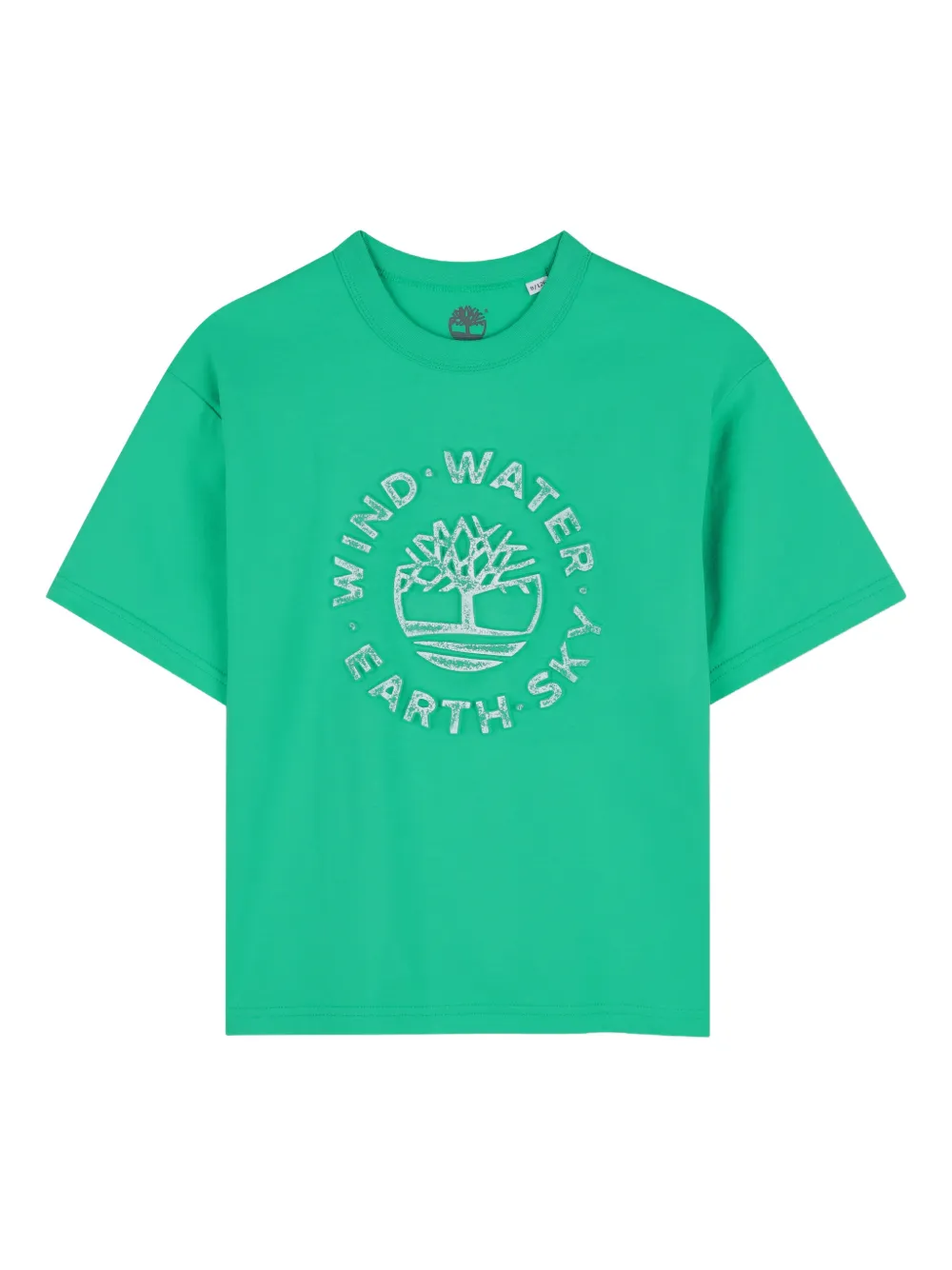Timberland Kids T-shirt girocollo con grafica - Verde