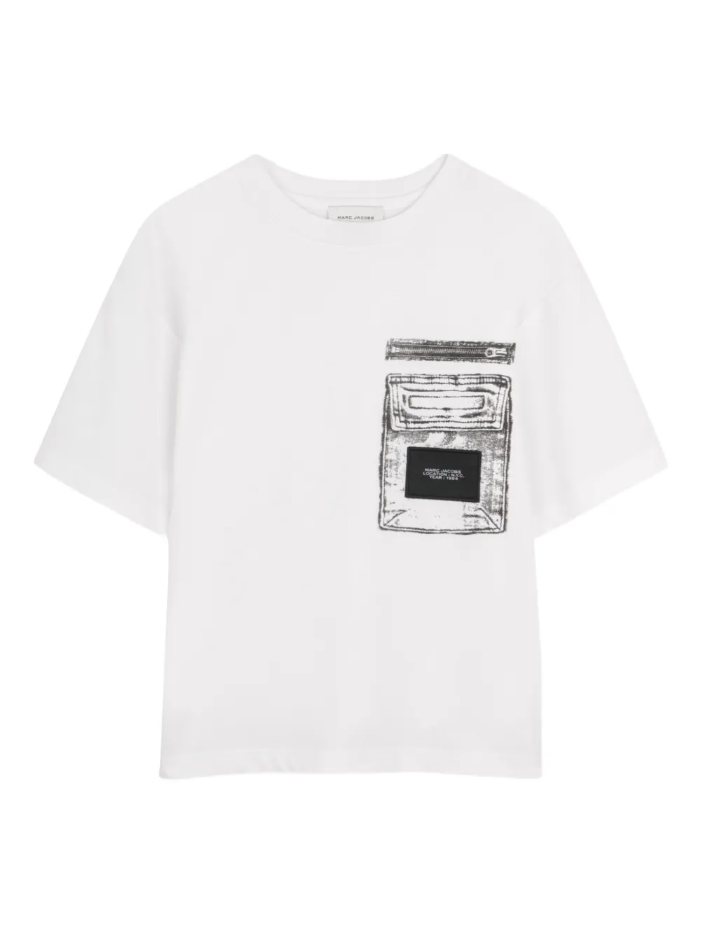 Marc Jacobs Kids pocket-graphic T-shirt - Bianco