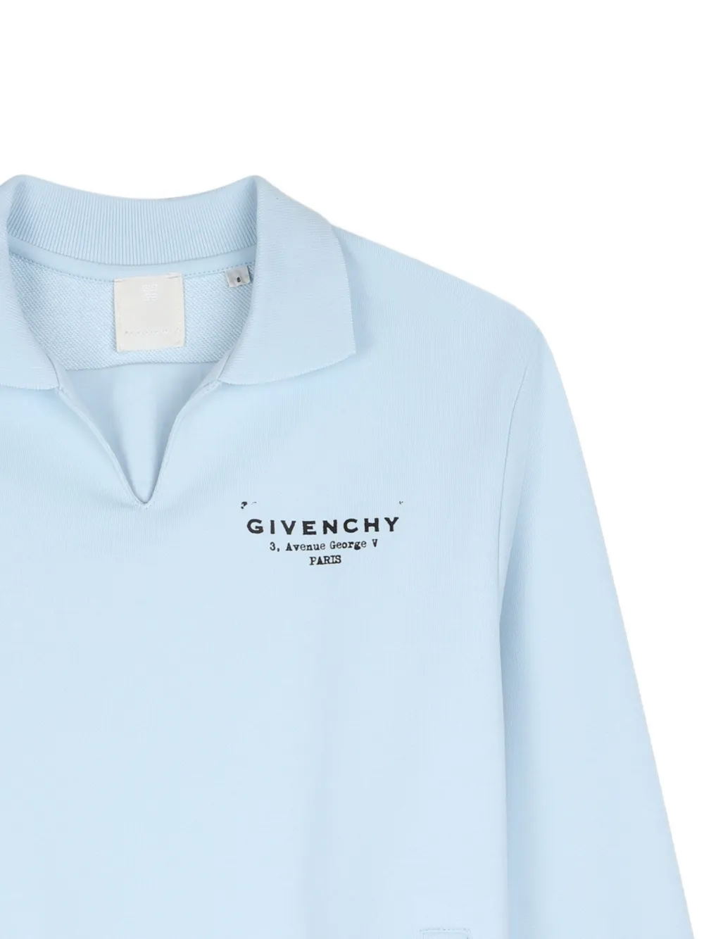  Givenchy Kids Logo Print Top - Blue 