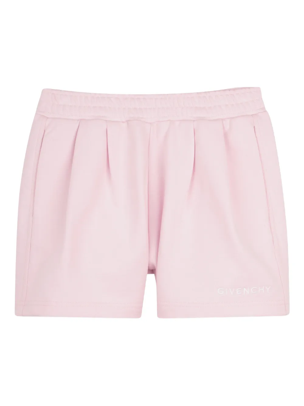 Givenchy Kids pleated cotton shorts - Pink