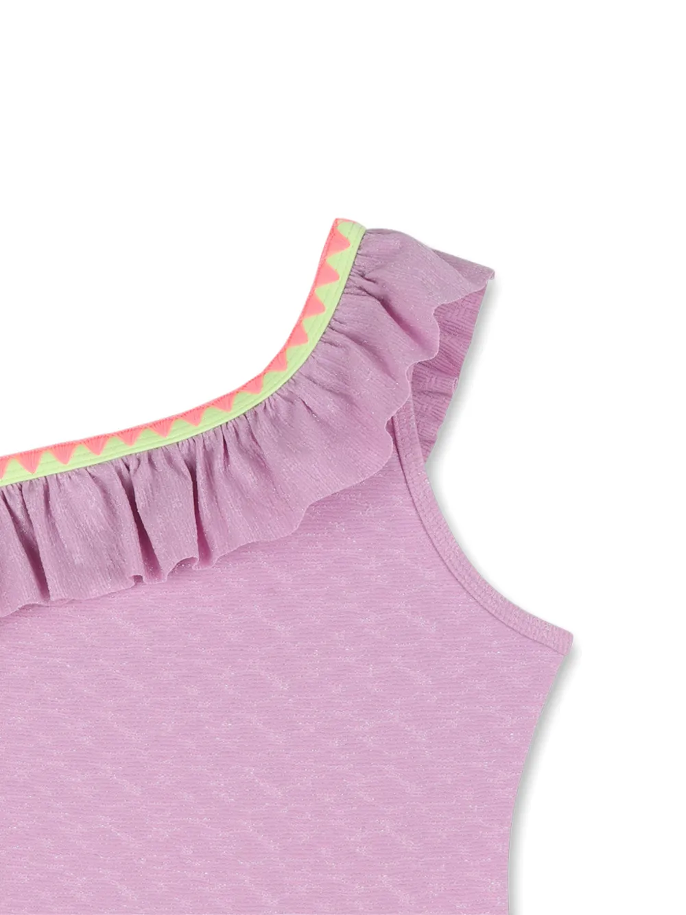 Billieblush Asymmetrisch badpak met ruches Roze