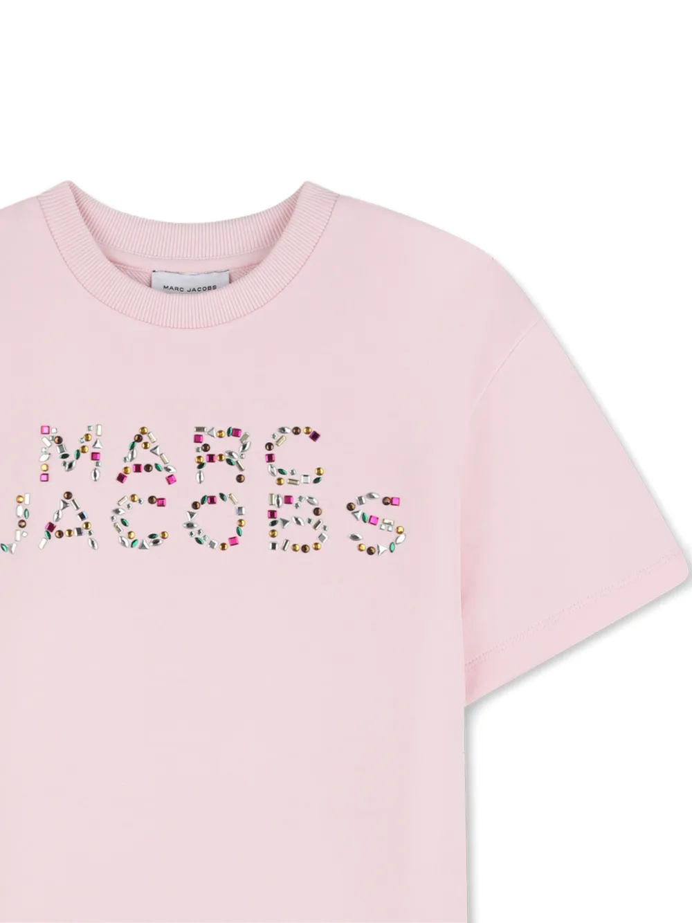 Marc Jacobs Kids T-shirtjurk verfraaid met logo Roze