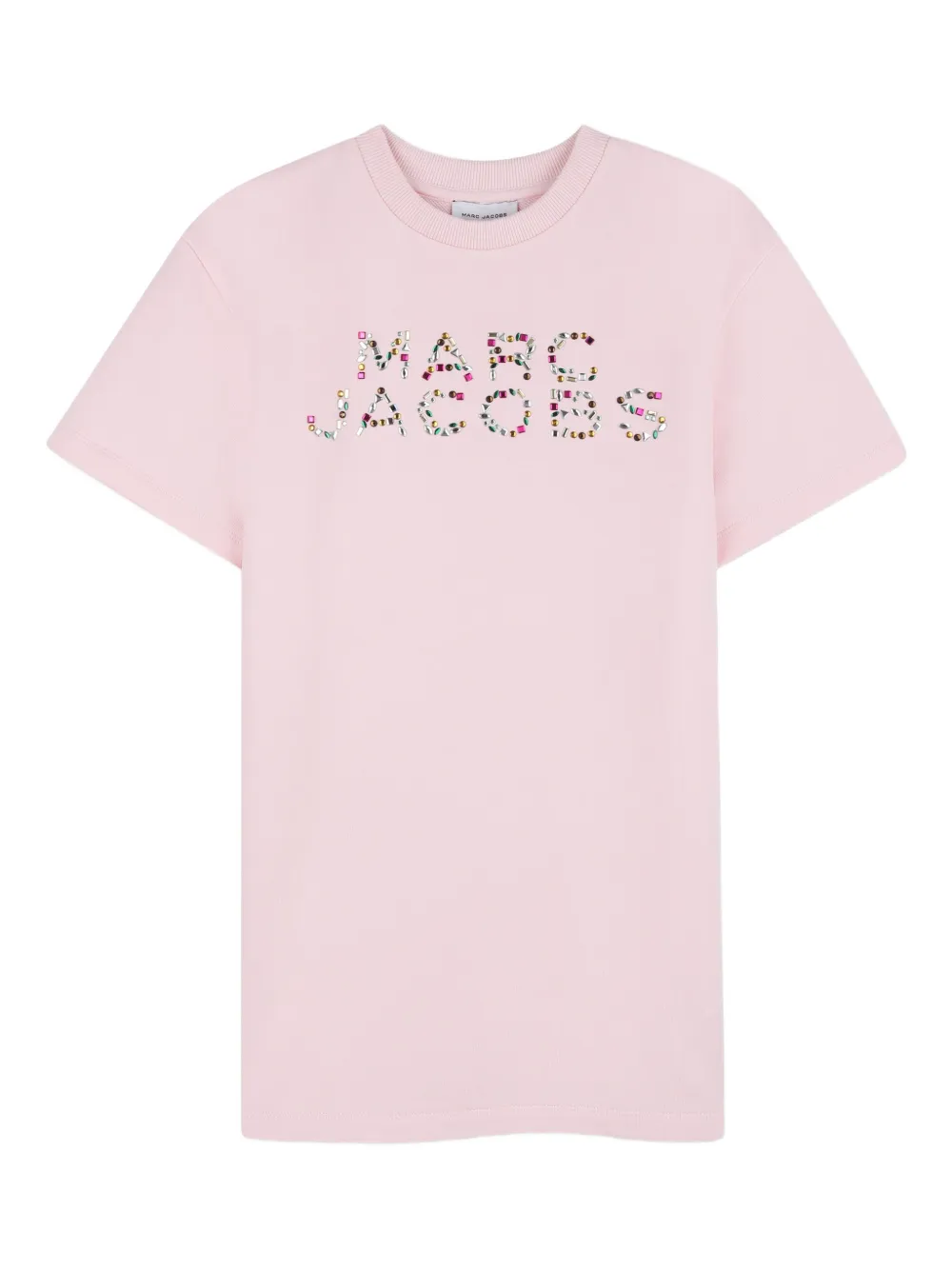 Marc Jacobs Kids Abito modello T-shirt con logo - Rosa