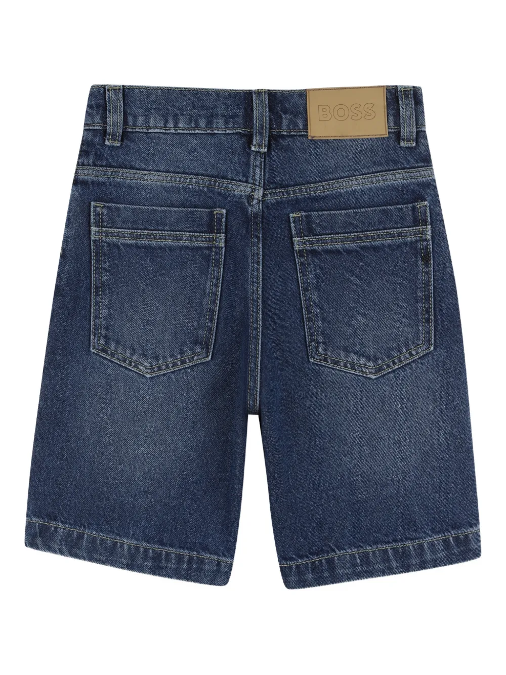 BOSS Kidswear Spijkershorts met zak Blauw