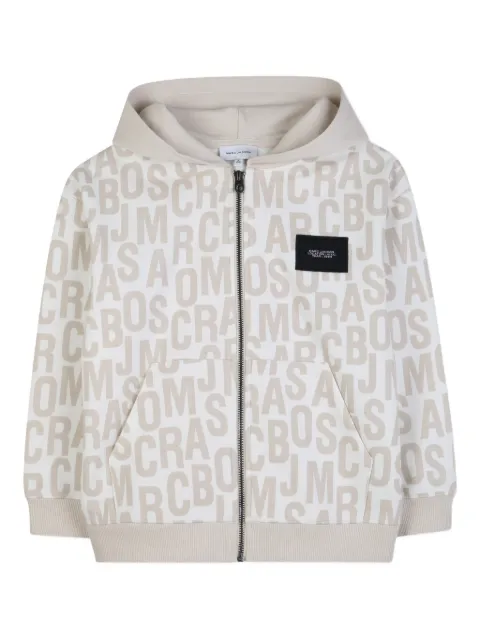 Marc Jacobs Kids zip-up logo-print hoodie