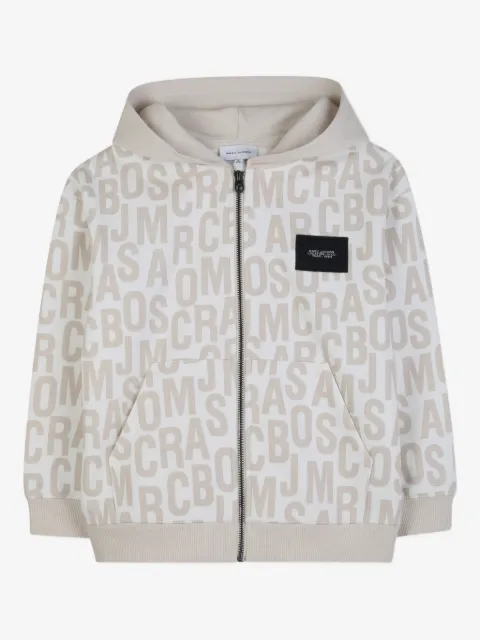 Marc Jacobs Kids hoodie con logo estampado y cierre