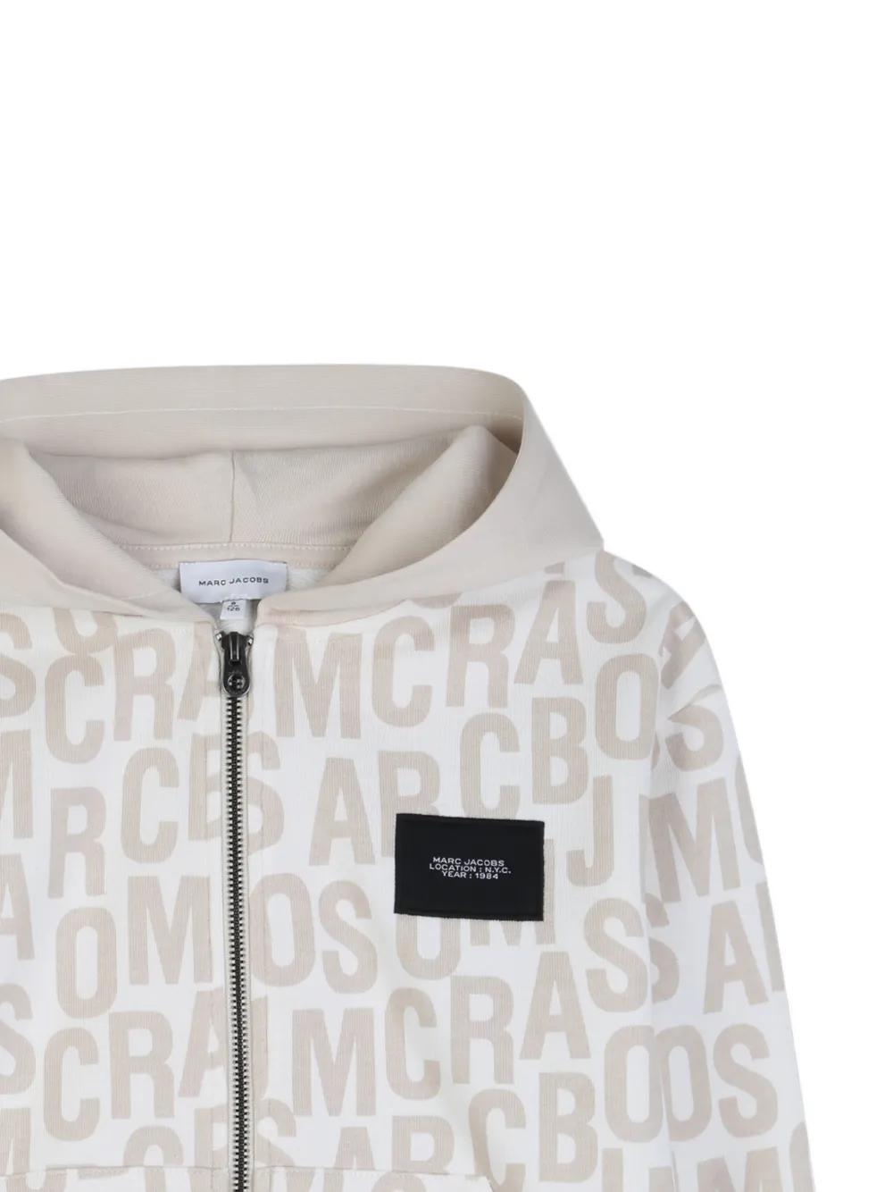Marc Jacobs Kids Hoodie met logoprint Wit