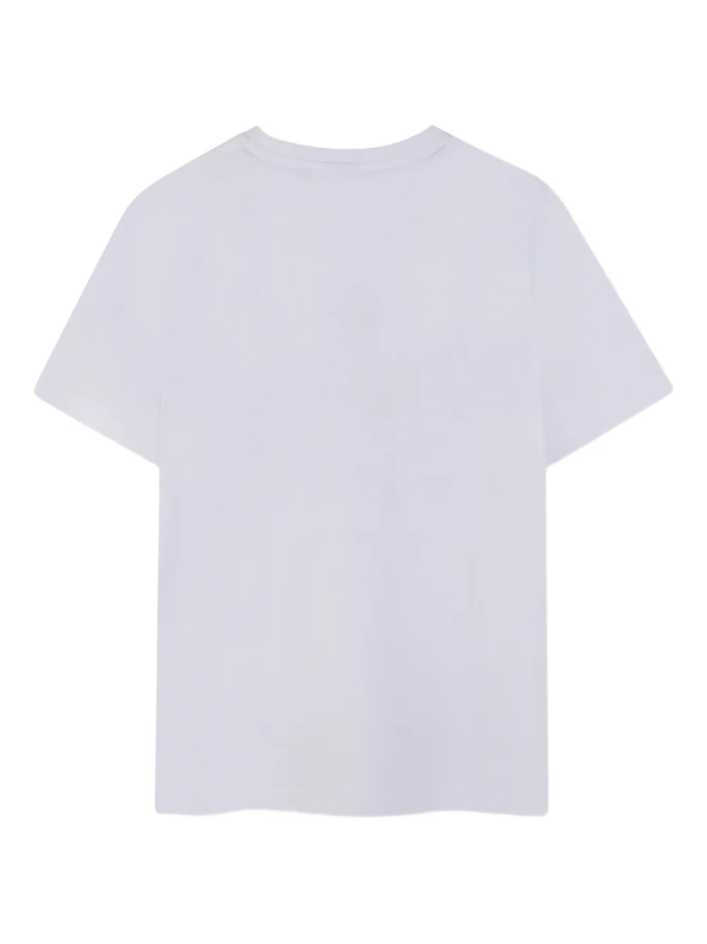 BOSS Kidswear T-shirt met logoprint en ronde hals Wit