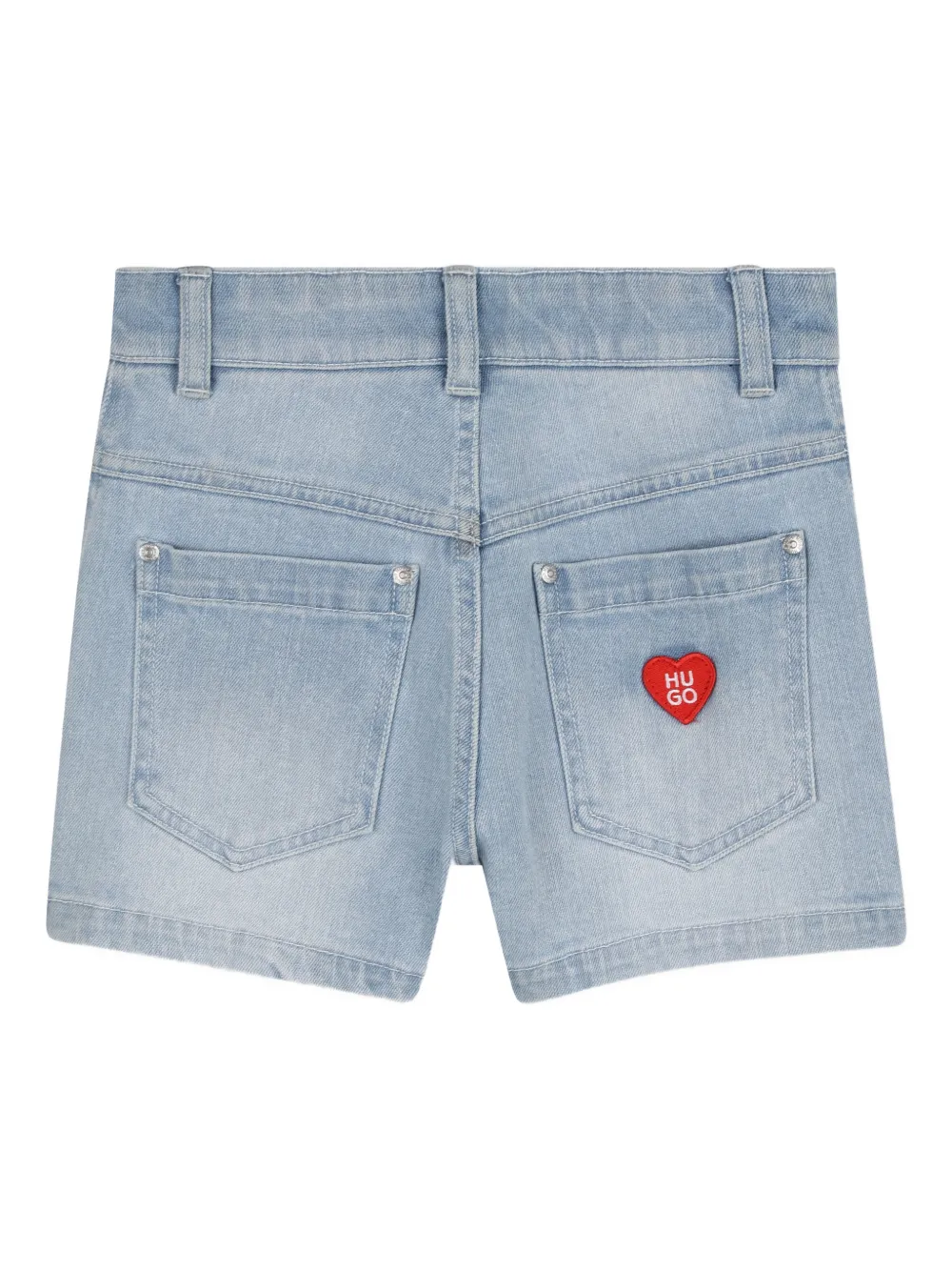 HUGO KIDS Spijkershorts met opgestikte zak Wit