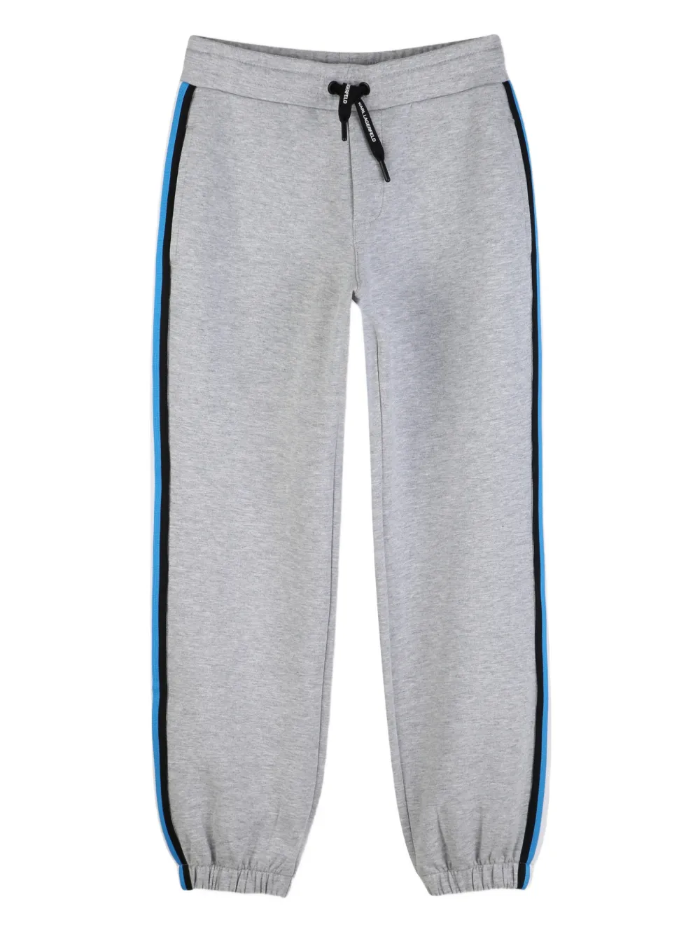 Karl Lagerfeld Kids Pantaloni sportivi a righe - Grigio