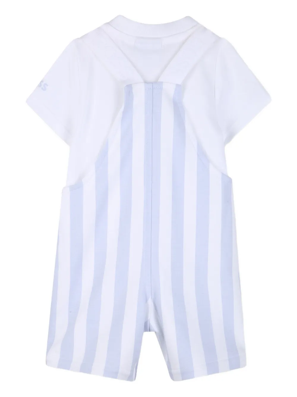 BOSS Kidswear Gestreept romperset Wit