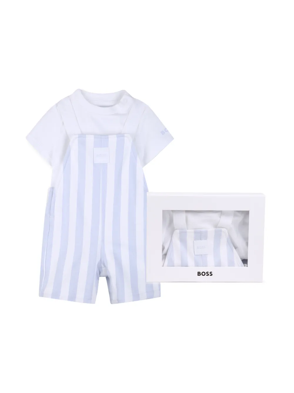 BOSS Kidswear Set a righe per neonato - Bianco