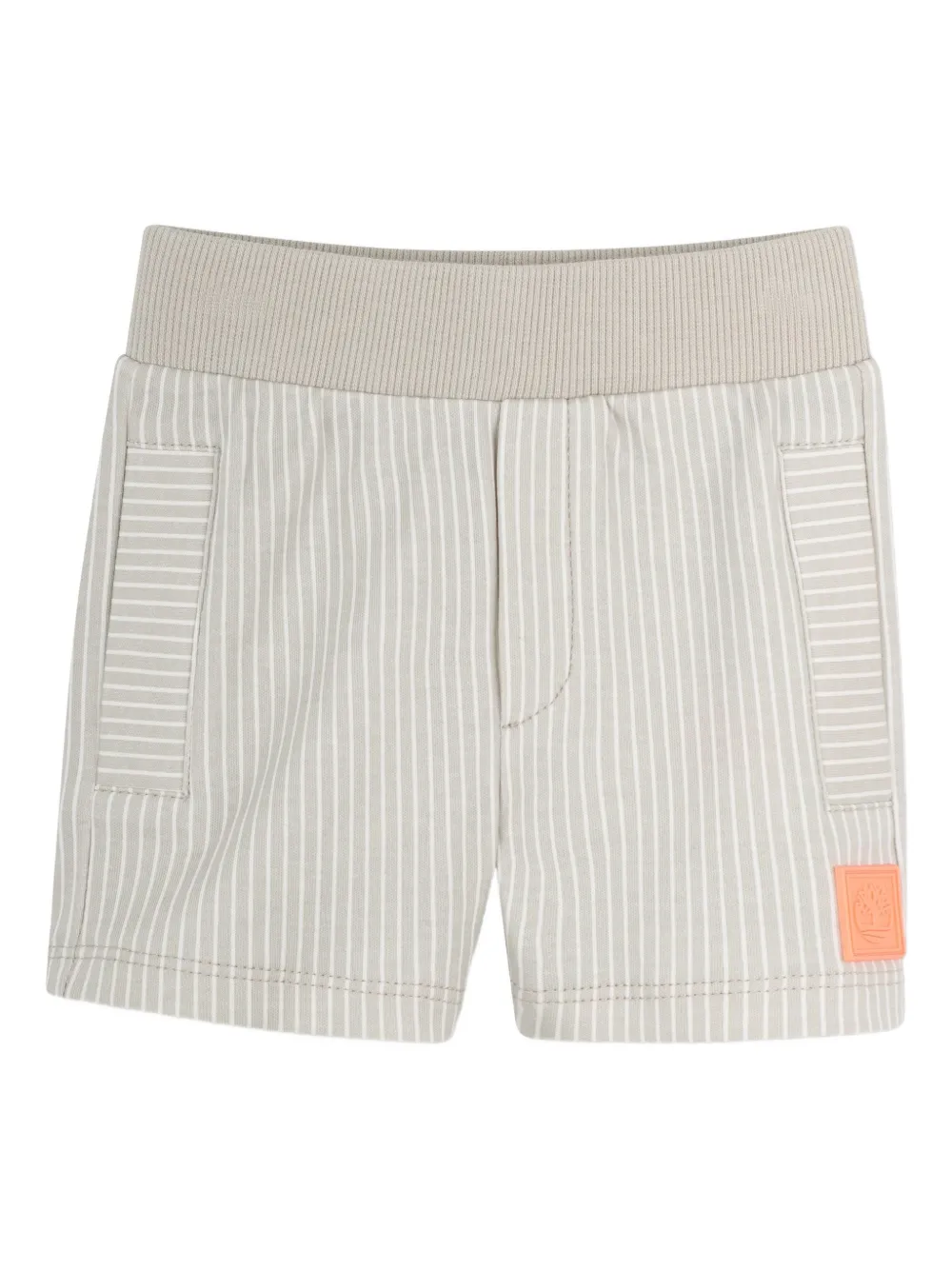 Timberland Kids Shorts met colourblocking en logoapplicatie Grijs