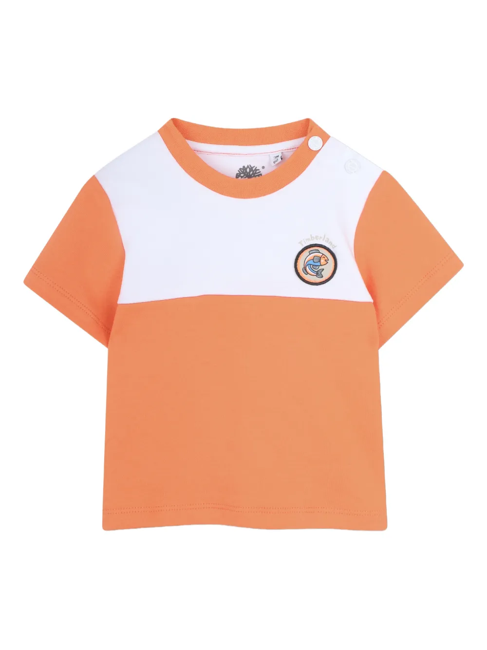 Timberland Kids Shorts met colourblocking en logoapplicatie Grijs