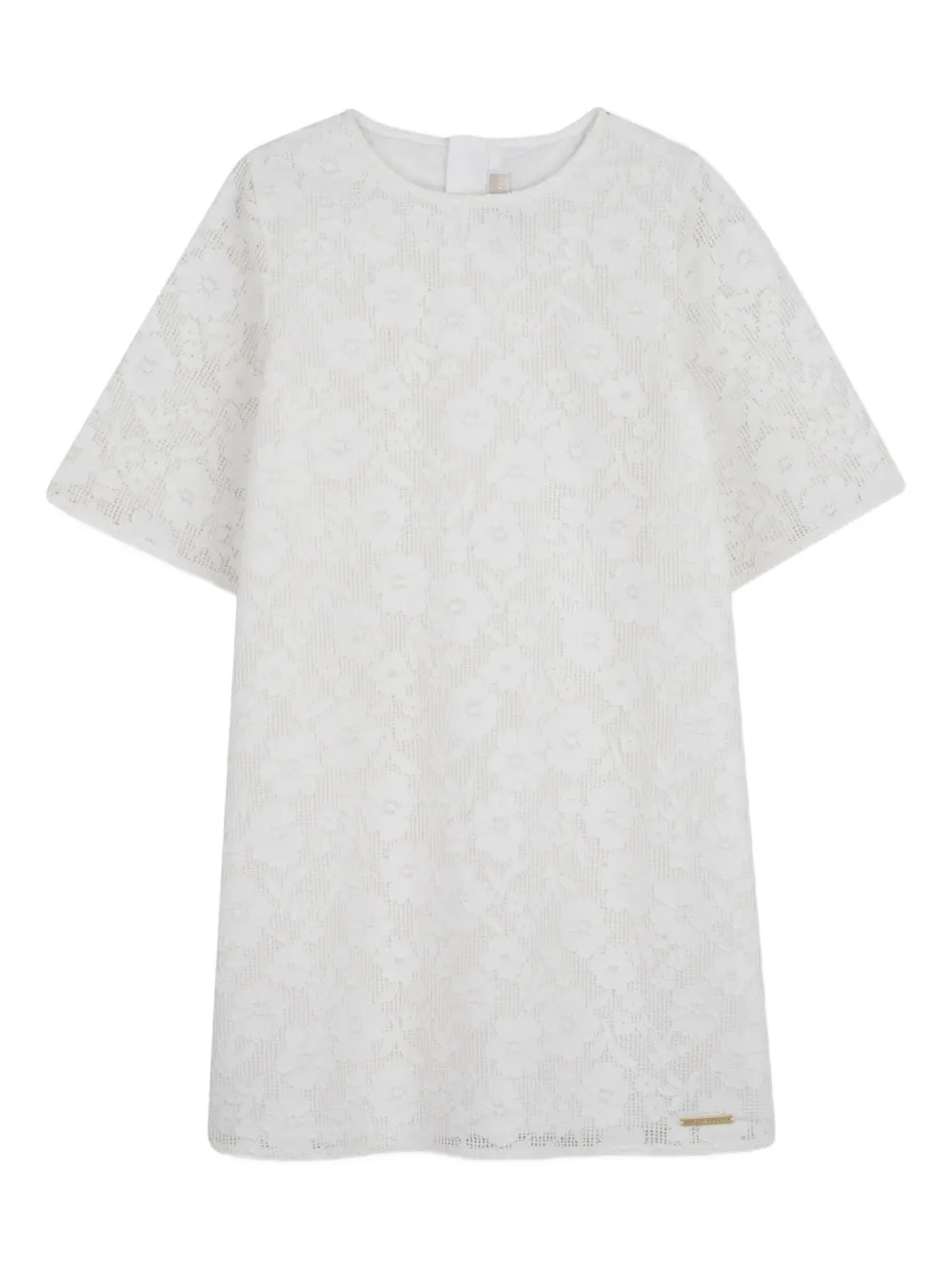 Michael Kors Kids Abito a fiori con maniche corte - Bianco