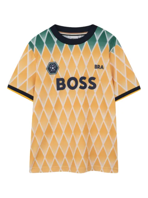 BOSS Kidswear t-shirt à motif de losange