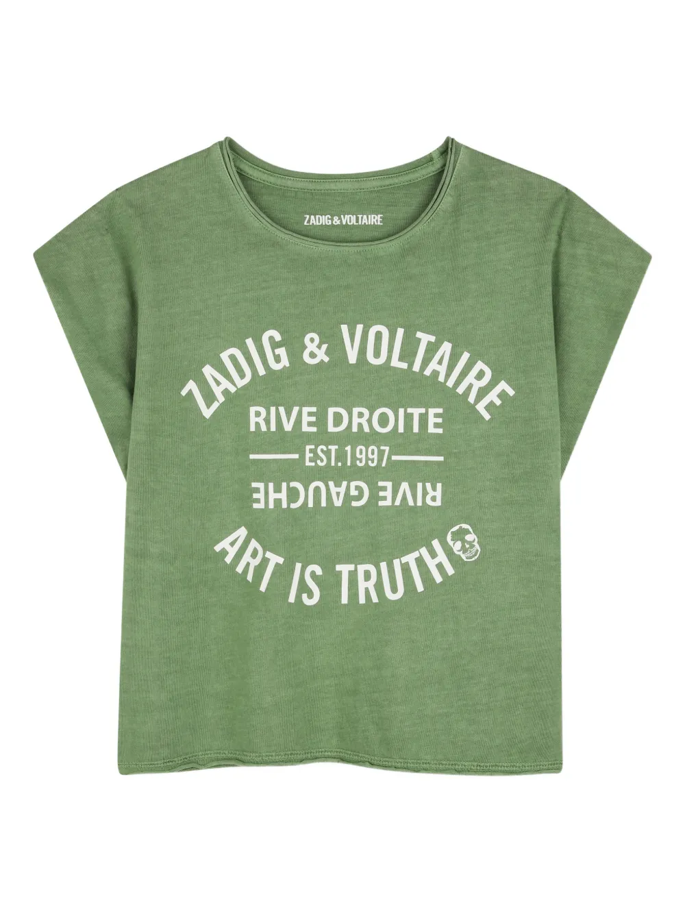 Zadig & Voltaire Kids graphic-print T-shirt - Verde