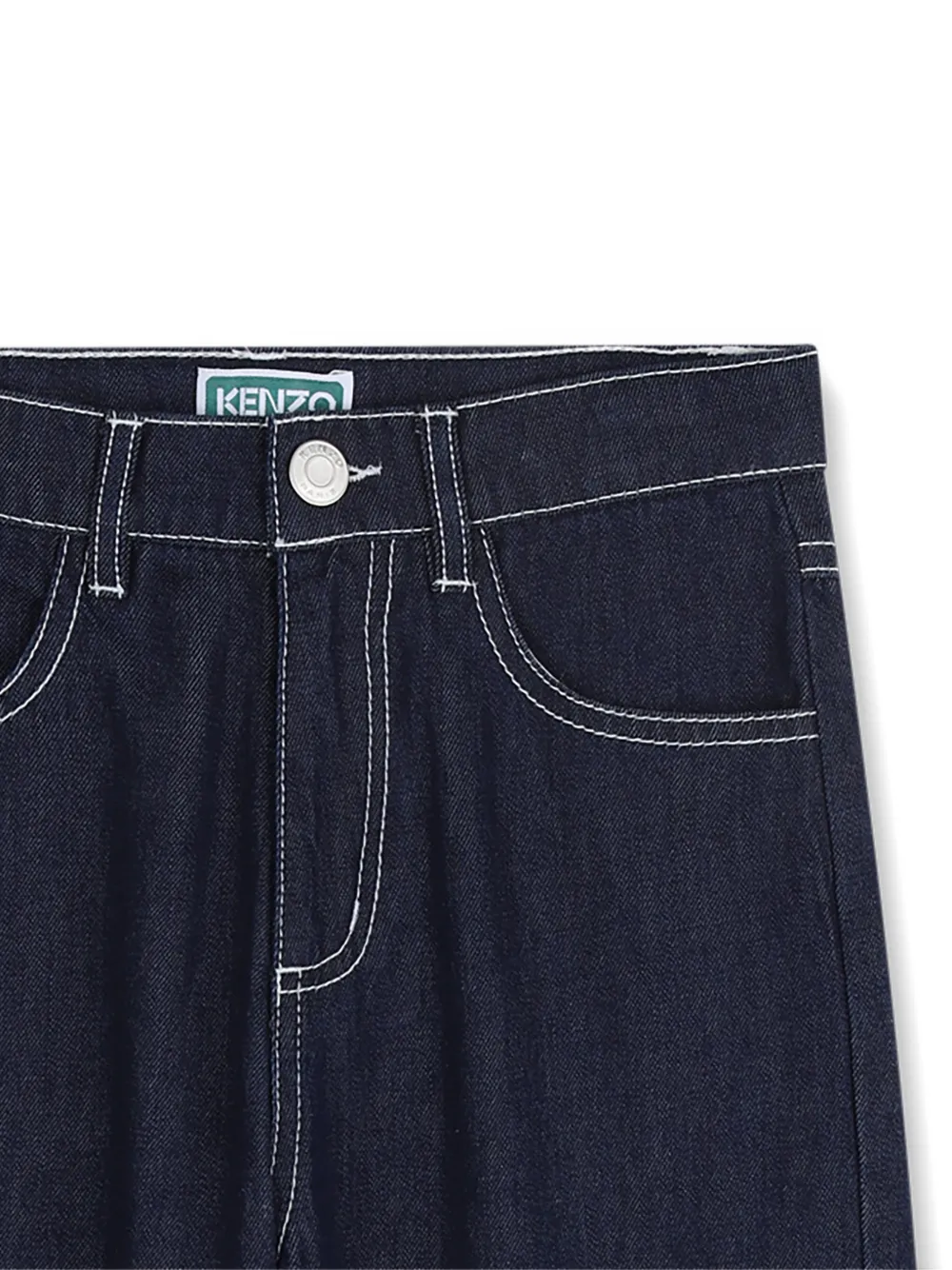 Contrast-Stitching Trousers