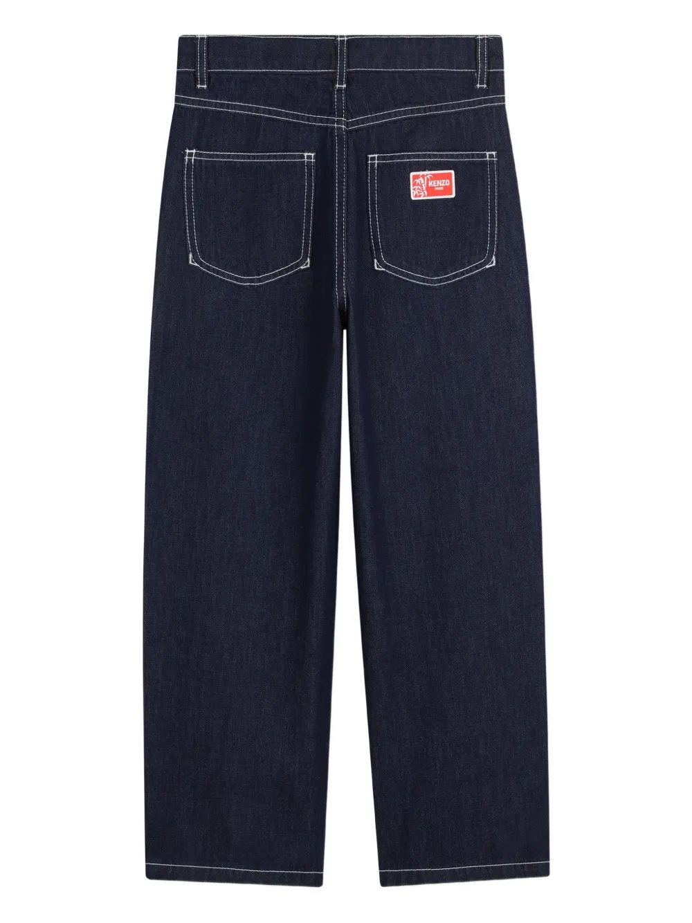 Kenzo Kids Broek met contrasterend stiksel Blauw